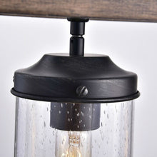 Load image into Gallery viewer, 4 Light Adjustable Dimmable Rectangle Chandelier with Wrought Iron Accents