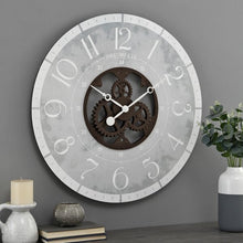 Load image into Gallery viewer, Rustic Gray Bronze Industrial FarmHome Round Oversized Wall Clock