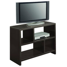 Load image into Gallery viewer, Modern 2-Shelf Bookcase Console Table in Espresso Wood Finish