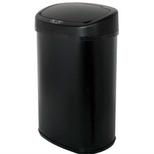 Load image into Gallery viewer, Black 13-Gallon Kitchen Trash Can with Touch Free Motion Sensor Lid