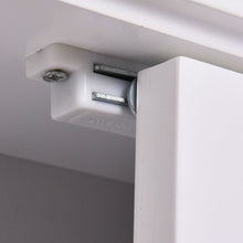 Load image into Gallery viewer, Simple Bathroom Mirror Wall Cabinet in White Wood Finish 23 x 22 inch