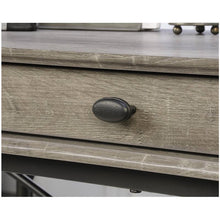 Load image into Gallery viewer, Farmhouse Oak Flip Down Drawer Writing Console Computer Desk