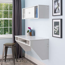 Load image into Gallery viewer, White Space Saving Laptop Tablet Computer Desk Wall-Mount at any Height