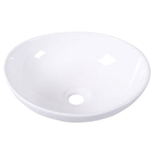 Load image into Gallery viewer, Contemporary Oval Basin Round Vessel Bathroom Sink in White