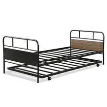 Load image into Gallery viewer, Farmhouse Twin Platform Daybed Guest with Trundle Frame Set