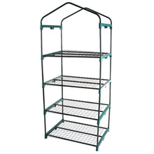 Load image into Gallery viewer, Durable 4-Tier Plant Stand Greenhouse with Zippered PVC Cover