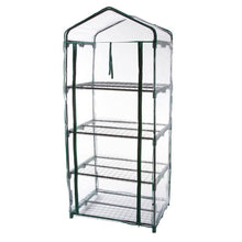 Load image into Gallery viewer, Durable 4-Tier Plant Stand Greenhouse with Zippered PVC Cover