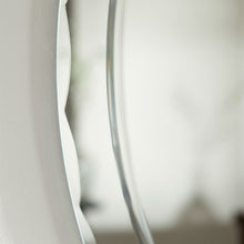 Load image into Gallery viewer, Oval Frameless Bathroom Vanity Wall Mirror with Beveled Edge Scallop Border