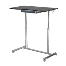 Load image into Gallery viewer, Espresso Adjustable Height Sitting or Standing Desk Stand Up Computer Table