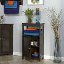 Load image into Gallery viewer, Modern Bathroom Floor Cabinet Free Standing Storage Unit in Espresso Wood Finish