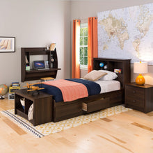 Load image into Gallery viewer, Wall Mount Space Saving Modern Laptop Computer Desk in Espresso