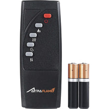 Load image into Gallery viewer, 50-inch TV Stand in Medium Brown Wood with 1,500 Watt Electric Fireplace