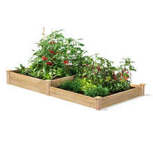 Load image into Gallery viewer, 4 ft x 8 ft Cedar Wood 2 Tier Raised Garden Bed - Made in USA
