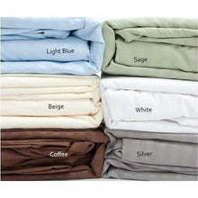 Load image into Gallery viewer, Full size Dobby Stripe Sateen Sheet Set in Beige Microfiber