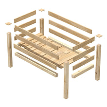 Load image into Gallery viewer, Farmhouse 24-in x 48-in x 31-in Cedar Elevated Victory Garden Bed - Made in USA