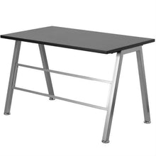 Load image into Gallery viewer, Modern Metal Frame Computer Desk with Black Laminate Top