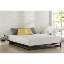 Load image into Gallery viewer, Full size 6-inch Low Profile Metal Platform Bed Frame with Wooden Slats