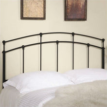 Load image into Gallery viewer, Full / Queen size Arch Headboard in Black Metal Finish