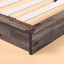 Load image into Gallery viewer, Full size Farmhouse Wood Industrial Low Profile Platform Bed Frame