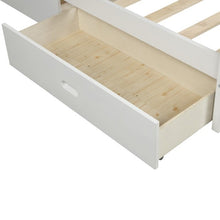 Load image into Gallery viewer, Full size White Low Profile 2 Drawer Storage Platform Bed