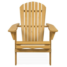 Load image into Gallery viewer, All Weather Adirondack Large Foldable Chair Natural Finish