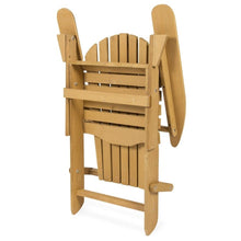 Load image into Gallery viewer, All Weather Adirondack Large Foldable Chair Natural Finish