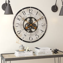 Load image into Gallery viewer, Rustic Bronze Industrial FarmHome Round Oversized Wall Clock