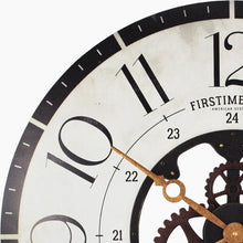 Load image into Gallery viewer, Rustic Bronze Industrial FarmHome Round Oversized Wall Clock