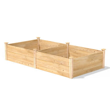 Load image into Gallery viewer, 17-inch High Cedar Wood Raised Garden Bed 4 ft x 8 ft - Made in USA