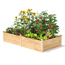 Load image into Gallery viewer, 17-inch High Cedar Wood Raised Garden Bed 4 ft x 8 ft - Made in USA