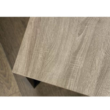 Load image into Gallery viewer, Modern Metal Frame End Table Nightstand with Taupe Finish Wood Top Side Table