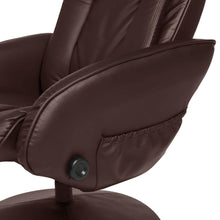 Load image into Gallery viewer, Sturdy Brown Faux Leather Electric Massage Recliner Chair w/ Ottoman