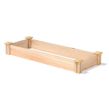 Load image into Gallery viewer, 16 in x 48 in Low Profile Cedar Raised Garden Bed - Made In USA