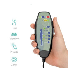 Load image into Gallery viewer, Black Swivel Heat & Massage Recliner Chair 5 Modes Remote Control