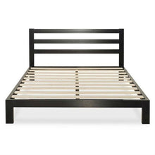 Load image into Gallery viewer, King size Heavy Duty Metal Platform Bed Frame with Headboard and Wood Slats