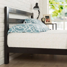 Load image into Gallery viewer, King size Heavy Duty Metal Platform Bed Frame with Headboard and Wood Slats