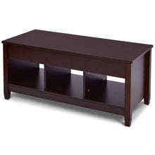 Load image into Gallery viewer, Brown Wood Lift Top Coffee Table with Hidden Storage Space