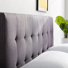 Load image into Gallery viewer, Queen size Dark Gray Upholstered Tufted Platform Bed Frame