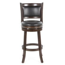Load image into Gallery viewer, Cappuccino 29-inch Swivel Barstool with Faux Leather Cushion Seat