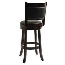 Load image into Gallery viewer, Cappuccino 29-inch Swivel Barstool with Faux Leather Cushion Seat
