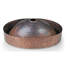 Load image into Gallery viewer, Oval Hammered Copper Bathroom Sink Drop-in or Vessel