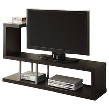 Load image into Gallery viewer, Modern Entertainment Center TV Stand in Cappuccino Finish