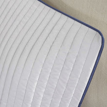 Load image into Gallery viewer, Queen size 12-piece Reversible Cotton Comforter Set in Navy Blue and White