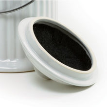 Load image into Gallery viewer, White Ceramic Compost Keeper/Bin with Odor Preventing Charcoal Filter