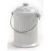 Load image into Gallery viewer, White Ceramic Compost Keeper/Bin with Odor Preventing Charcoal Filter