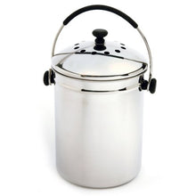 Load image into Gallery viewer, Stainless Steel Kitchen Compost Keeper Bin with Charcoal Filter