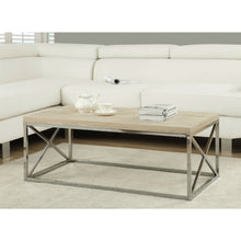 Load image into Gallery viewer, Modern Rectangular Coffee Table with Natural Wood Top and Metal Legs