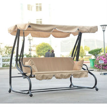 Load image into Gallery viewer, Outdoor Canopy Swing Patio Porch Shade Deck Bed in Sand