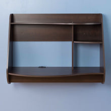 Load image into Gallery viewer, Espresso Wall-Mount Modern Floating Desk for Laptop Computer or Tablet