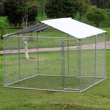 Load image into Gallery viewer, 10ft x 10ft x 6ft Large Chain Link Outdoor Dog Play Pen House with Cover